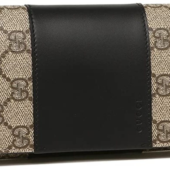 Gucci Continental Flap Wallet in Canvas with Leather Trim - Picture 6 of 6